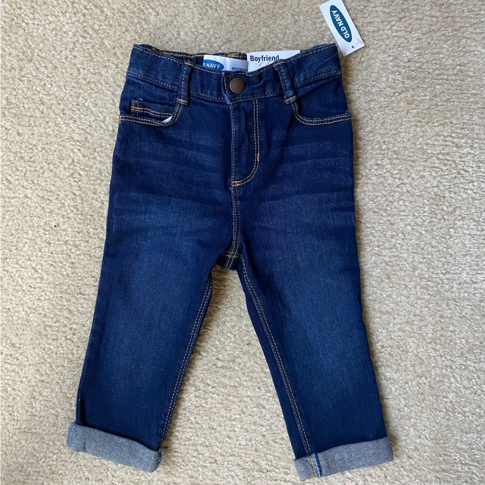 NWT- Old Navy 18-24 months Boyfriend style cuffed jeans